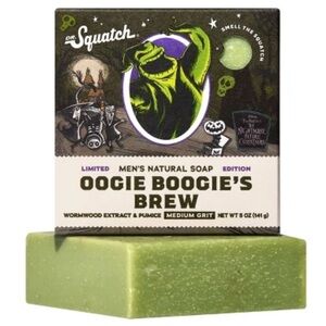 New in box Dr. Squatch Oogie Boogie's Brew Natural Soap Bar - Green
